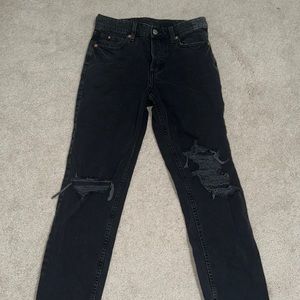 Boyfriend Low waisted Black Jeans